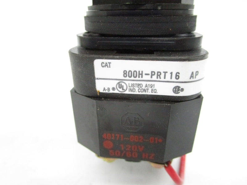 ALLEN BRADLEY 800H-PRT16AAP SER. F 120V (BK/YL) NSMP