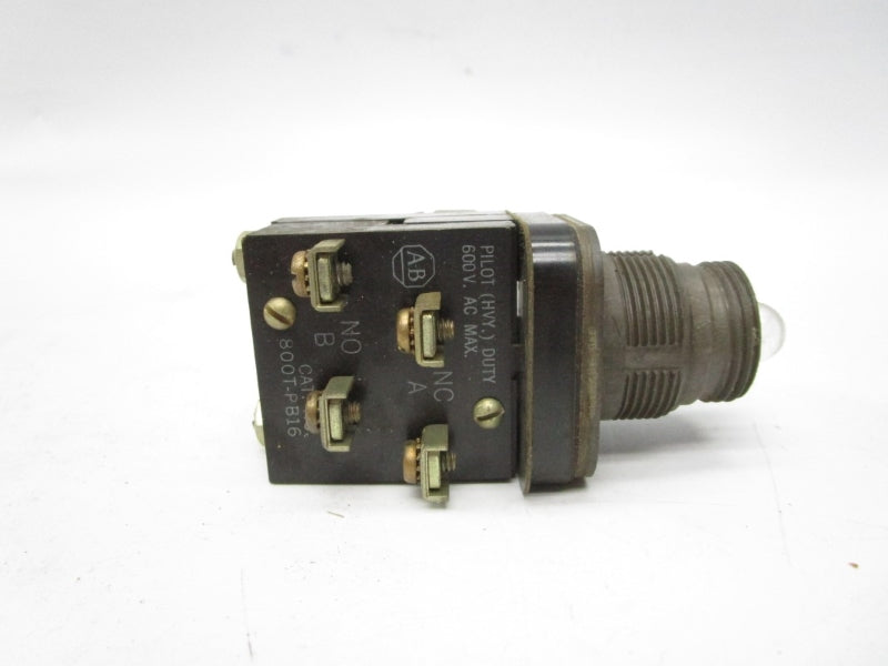 ALLEN BRADLEY 800T-PB16 600VAC (NO BULB) UNMP
