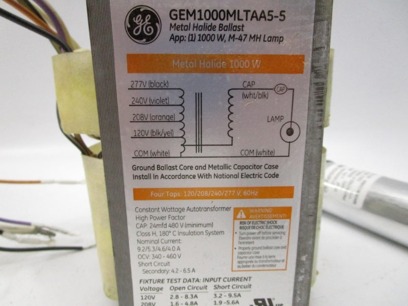 GENERAL ELECTRIC GEM1000MLTAA5-5 277V 9.2A (AS PICTURED) NSMP