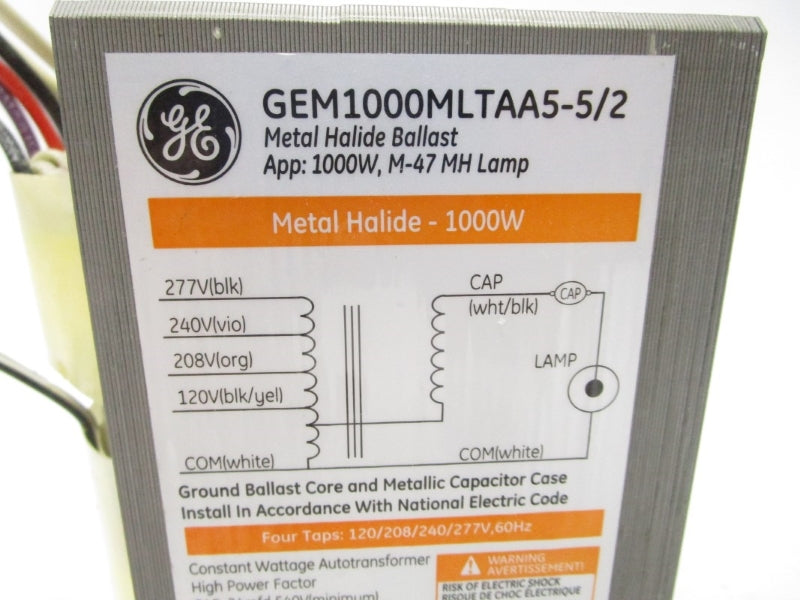GENERAL ELECTRIC GEM1000MLTAA5-5/2 86655 277V (PKG OF 2) NSMP