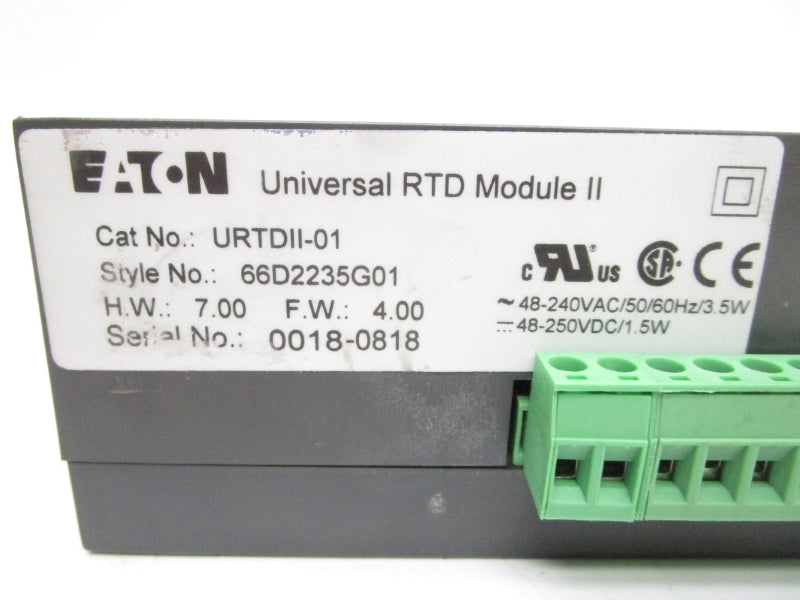 EATON URTDII-01 F/W 4.00 66D2235G01 48-240VAC NSMP