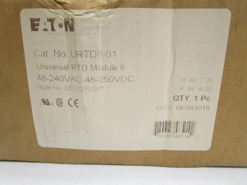 EATON URTDII-01 F/W 4.00 66D2235G01 48-240VAC NSMP