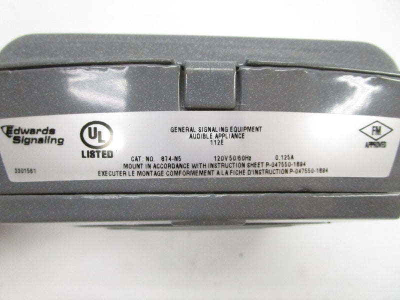 EDWARDS SIGNALING 874-N5 120VAC 0.125A NSMP