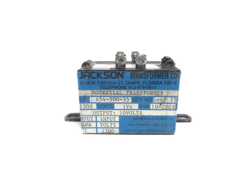JACKSON TRANSFORMER CO. A54-500-35 10V 1A UNMP