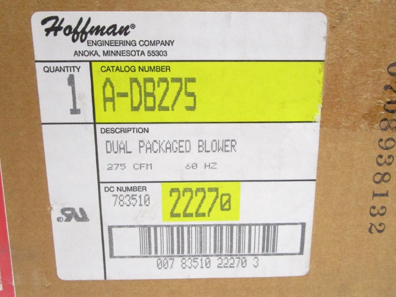 HOFFIMAN A-DB275 NSMP