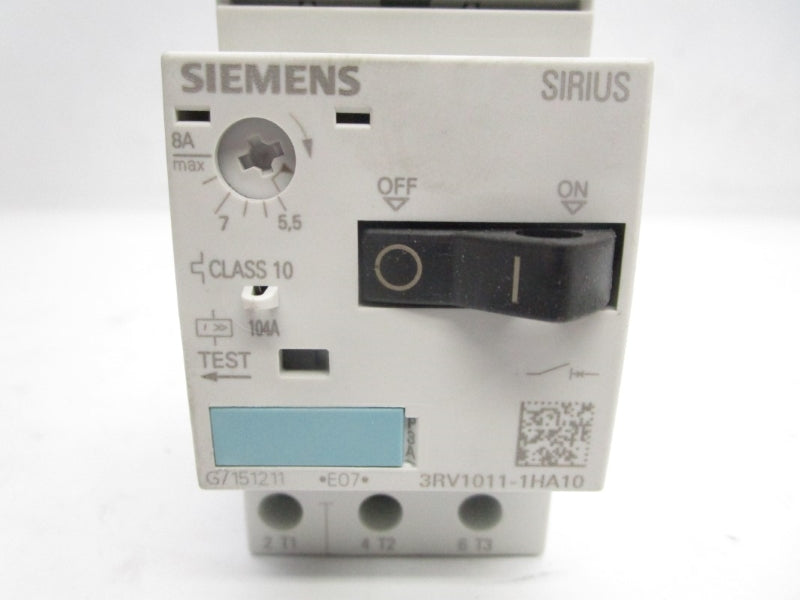 SIEMENS 3RV1011-1HA10 690V 5.5-8A NSMP