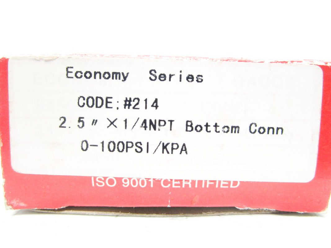 WINTERS 214 0-100PSI NSMP