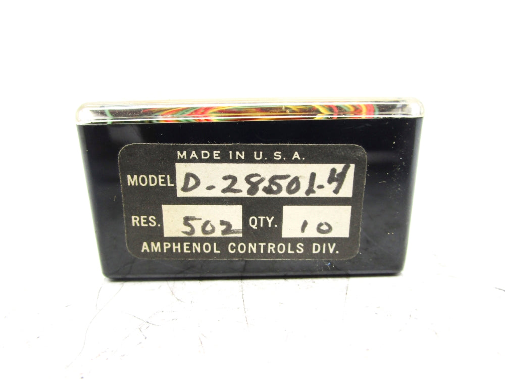 AMPHENOL D.28501.4 2850L-502-4 (PKG OF 10) UNMP