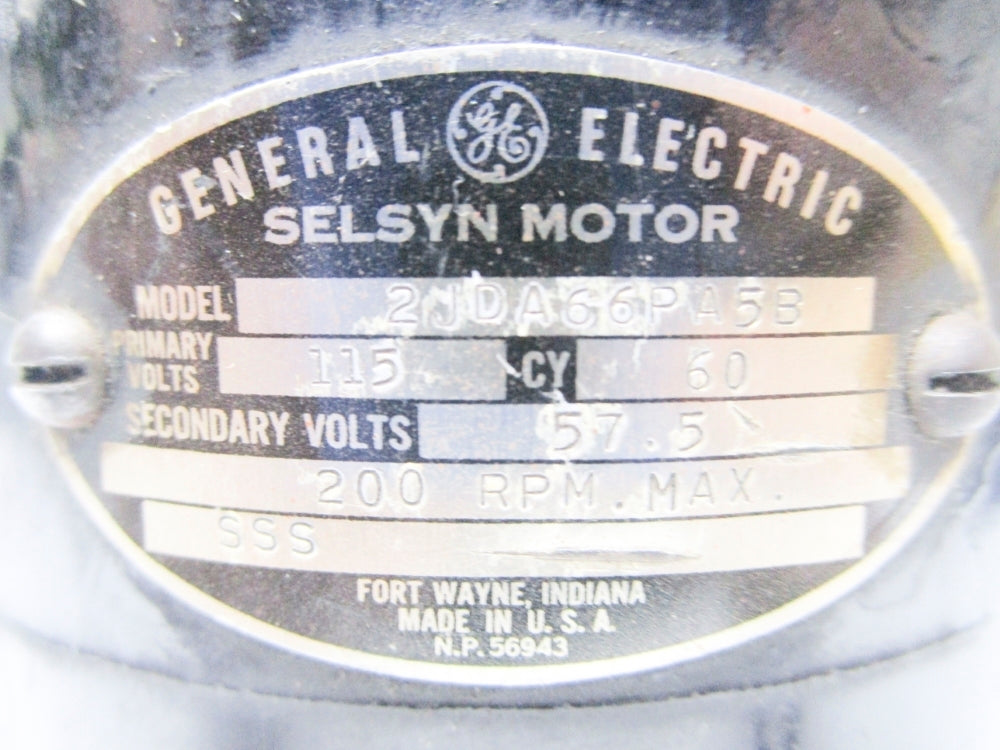 GENERAL ELECTRIC 2JDA66PA5B UNMP