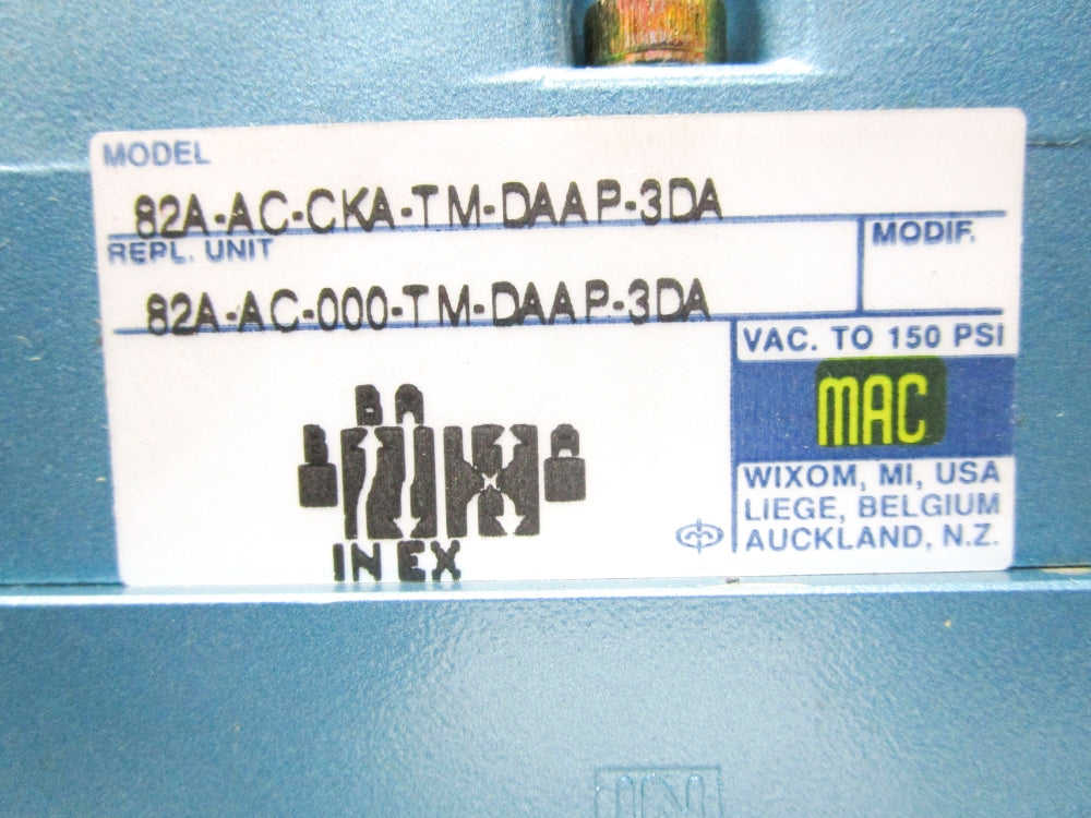 MAC 82A-AC-CKA-TM-DAAP-3DA 150PSI NSMP