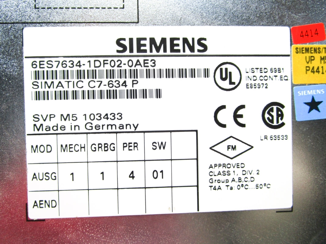 SIEMENS 6ES7634-1DF02-0AE3 NSMP
