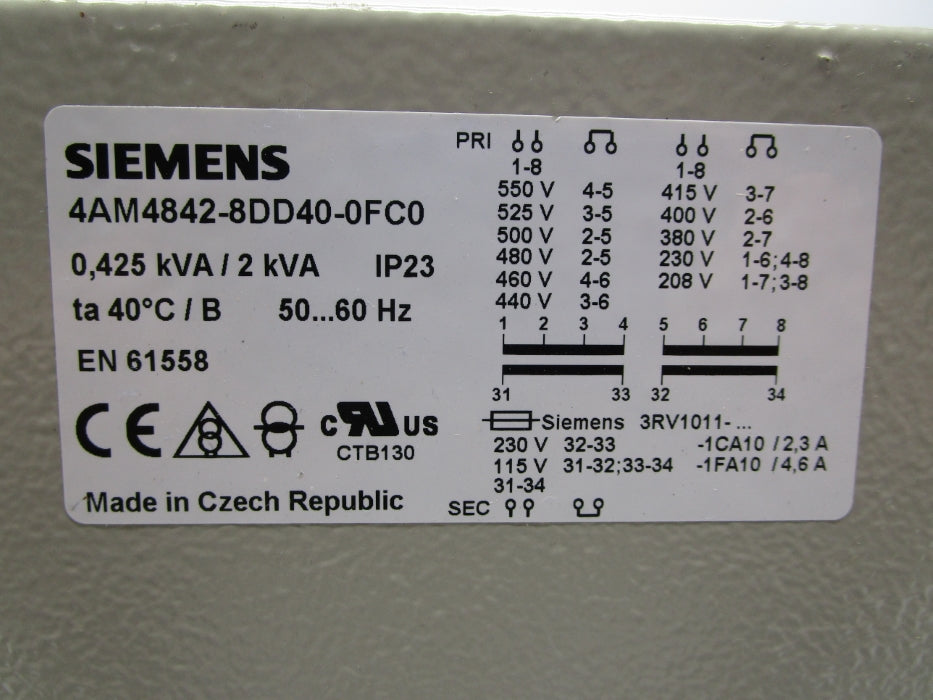 SIEMENS 4AM4842-8DD40-0FC0 UNMP