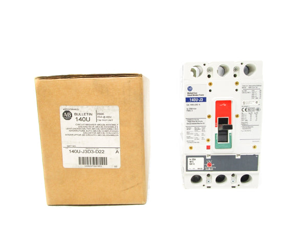 ALLEN BRADLEY 140U-J3D3-D22 SER. A 480V 250A (BR/WH) NSMP