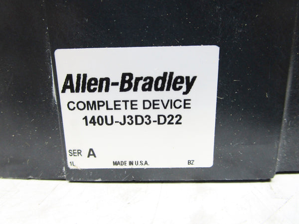 ALLEN BRADLEY 140U-J3D3-D22 SER. A 480V 250A (BR/WH) NSMP
