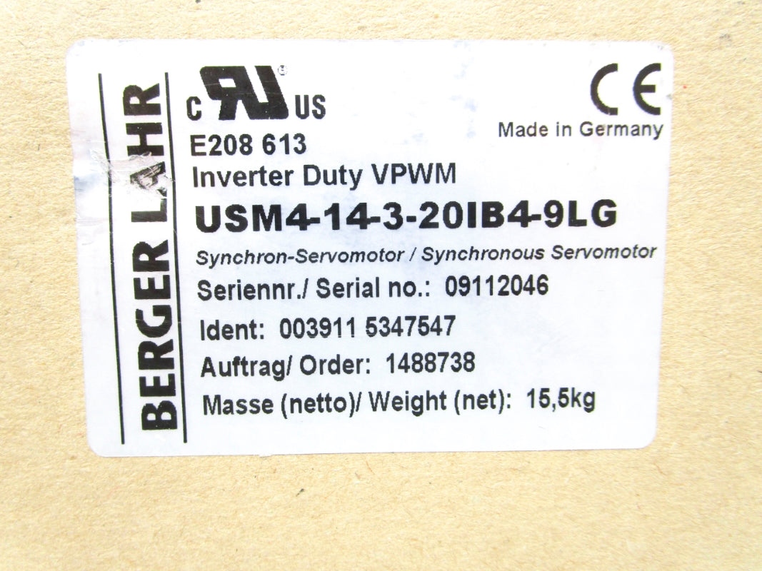 BERGER LAHR USM4-14-3-20IB4-9LG NSFS