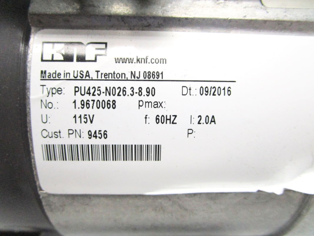 KNF PU425-N026.3-8.90 115V 2.0A NSNP