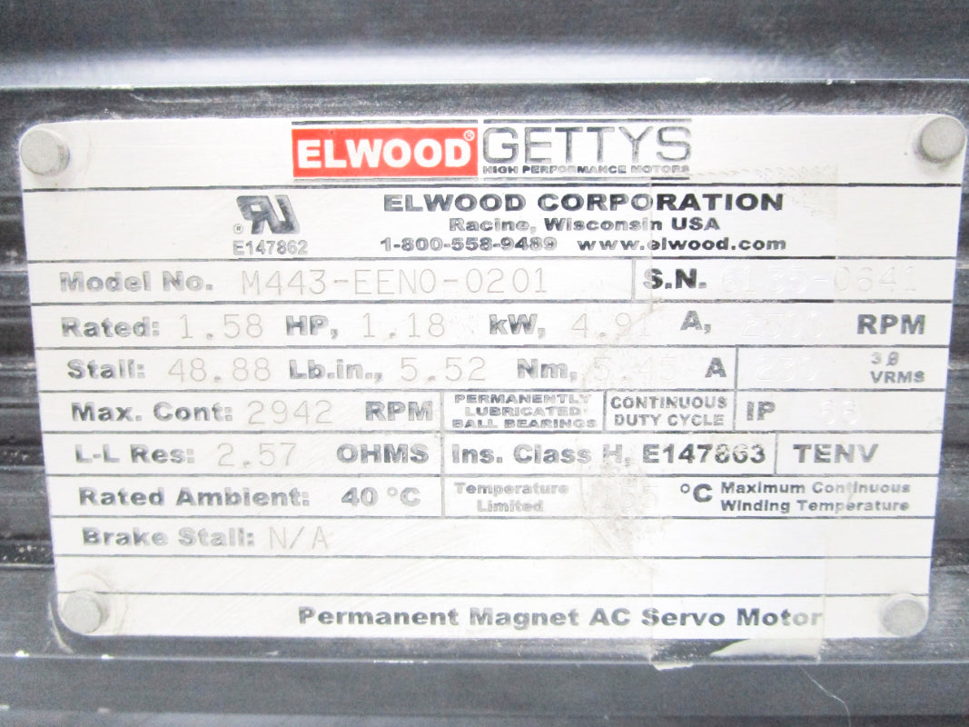 ELWOOD GETTYS M443-EEN0-0201 UNMP