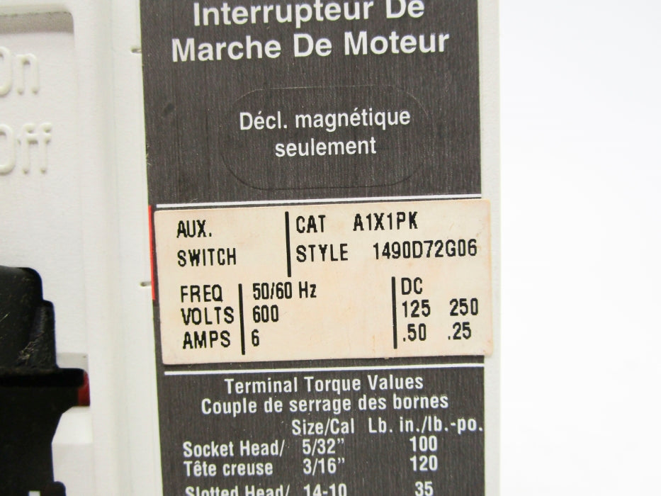 CUTLER HAMMER HMCP007C0C 7A (GREY) UNMP
