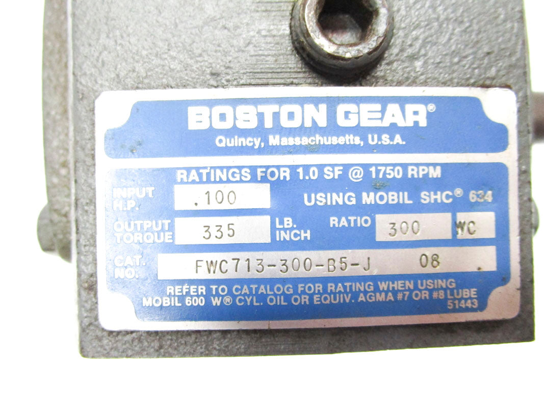 BOSTON GEAR FWC713-300-B5-J 5KH32DN454 UNMP