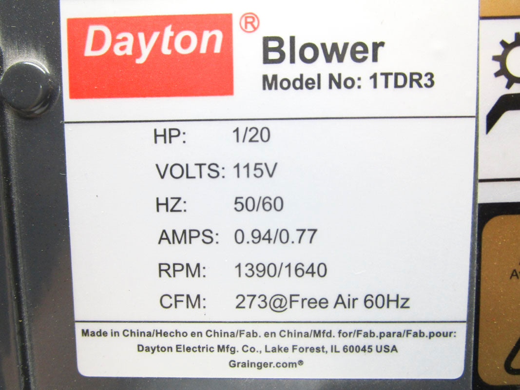 DAYTON 1TDR3 115V 0.94/0.77A NSNP