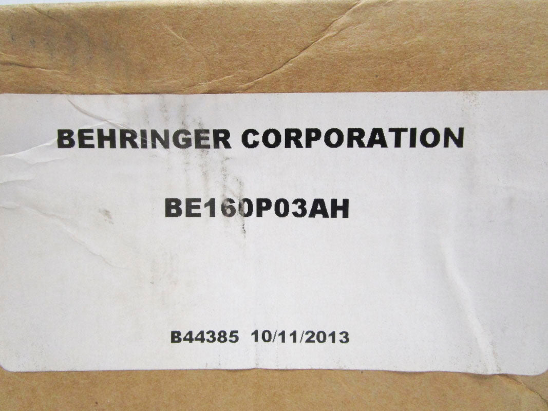 BEHRINGER CORPORATION BE160P03AH NSMP
