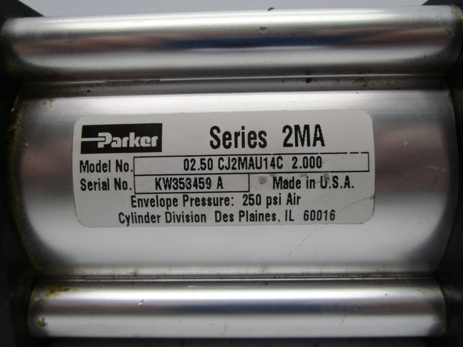 PARKER 02.50CJ2MAU14C2.000 250PSI UNMP