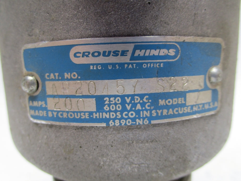 CROUSE HINDS AP20457S22 UNMP