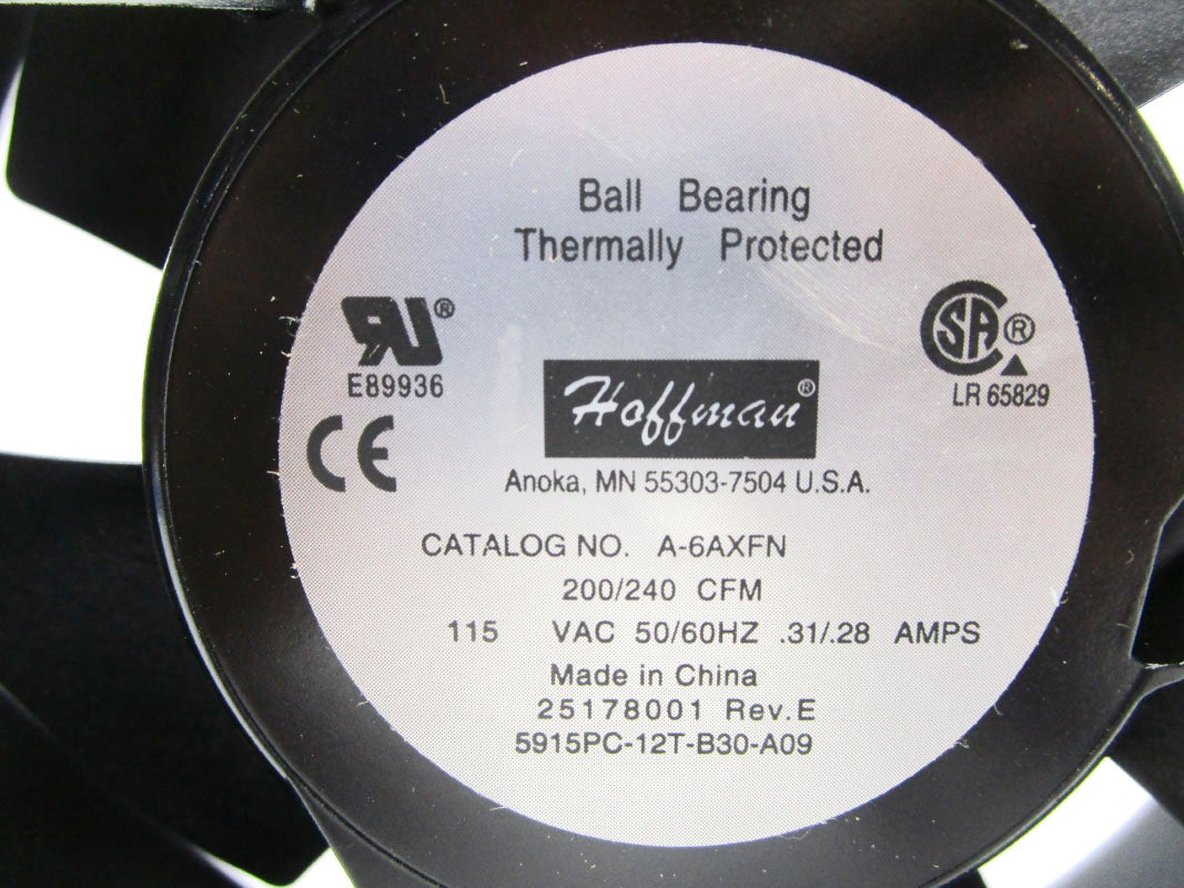HOFFMAN A-6AXFN 115VAC 0.31/0.28A REV. E NSNP