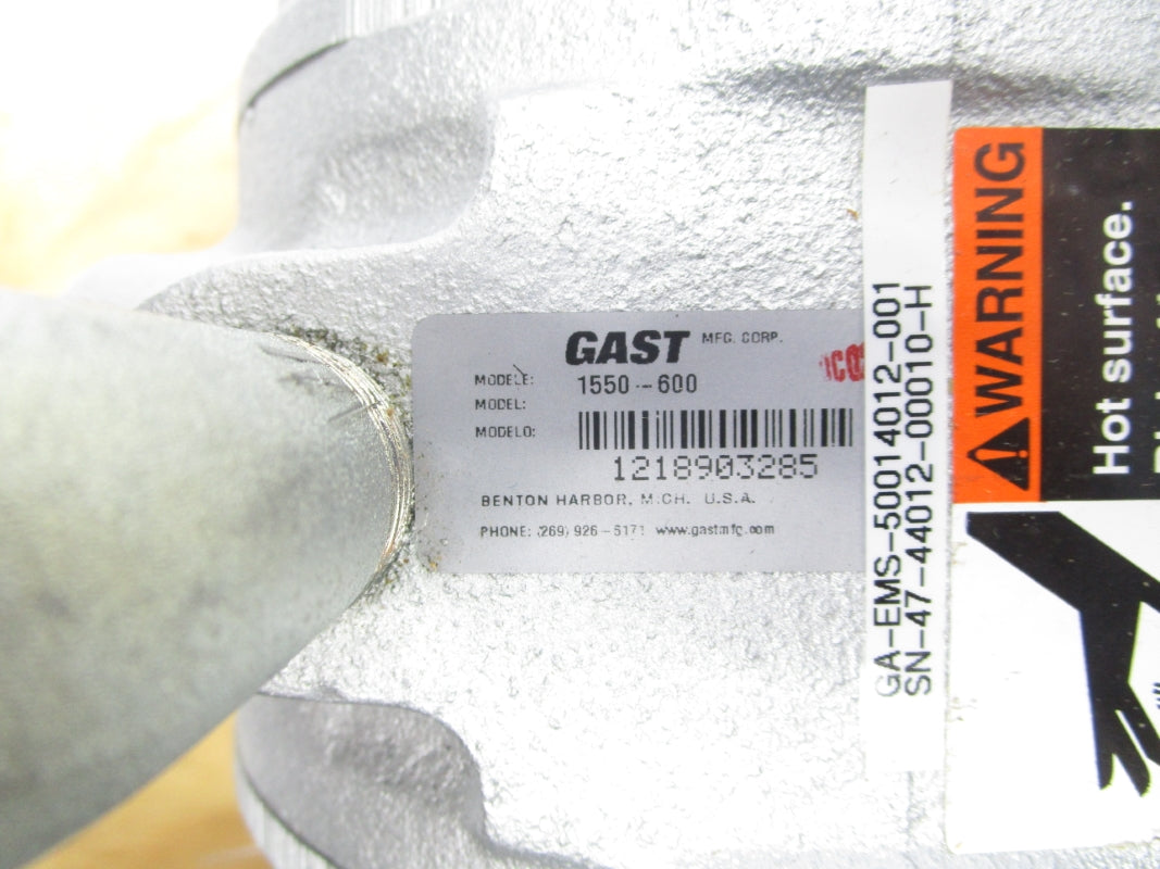 GAST 1550-600 (AS PICTURED) NSNP