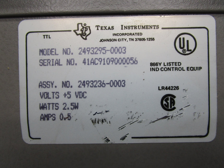 TEXAS INSTRUMENTS 2493295-0003 UNMP