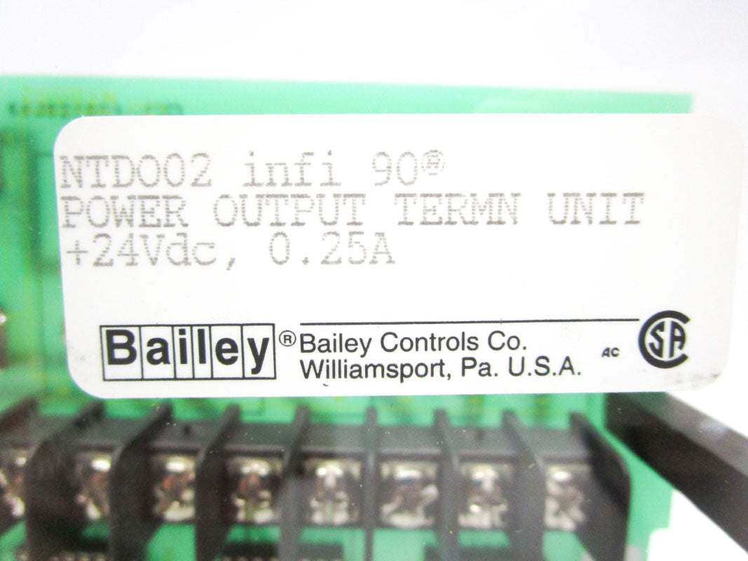 BAILEY NTD002 24VDC 0.25A NSMP