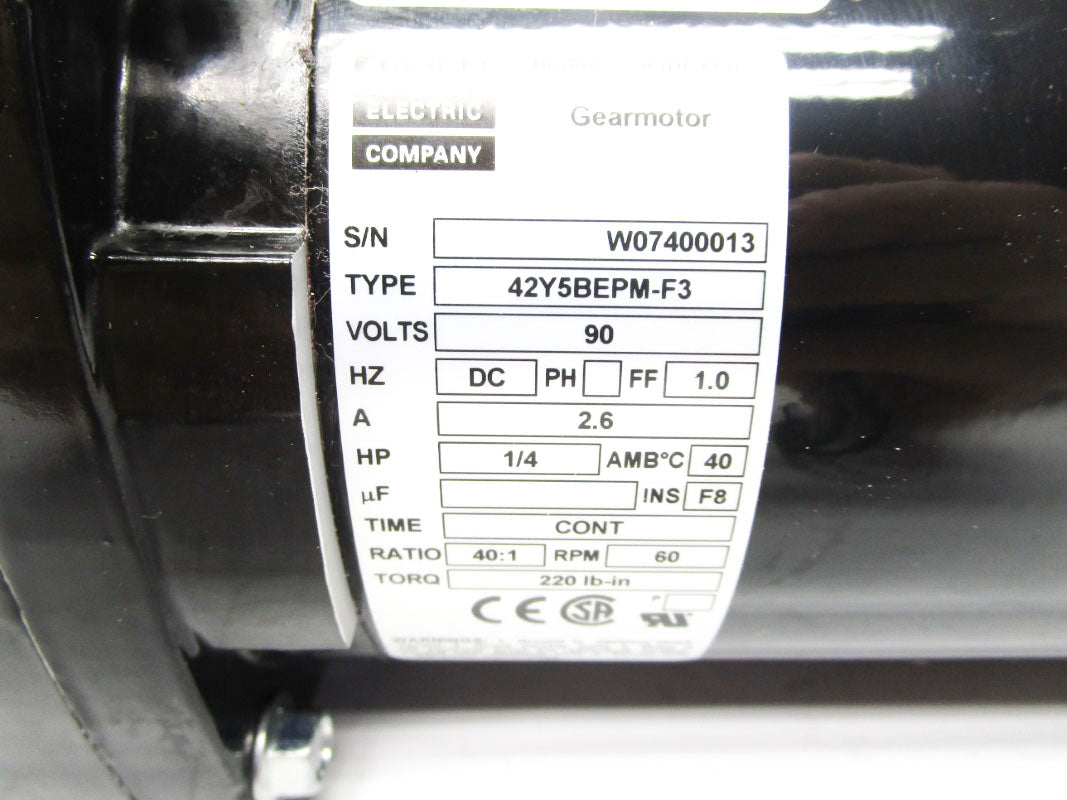 BODINE 42Y5BEPM-F3 90V 2.6A NSNP
