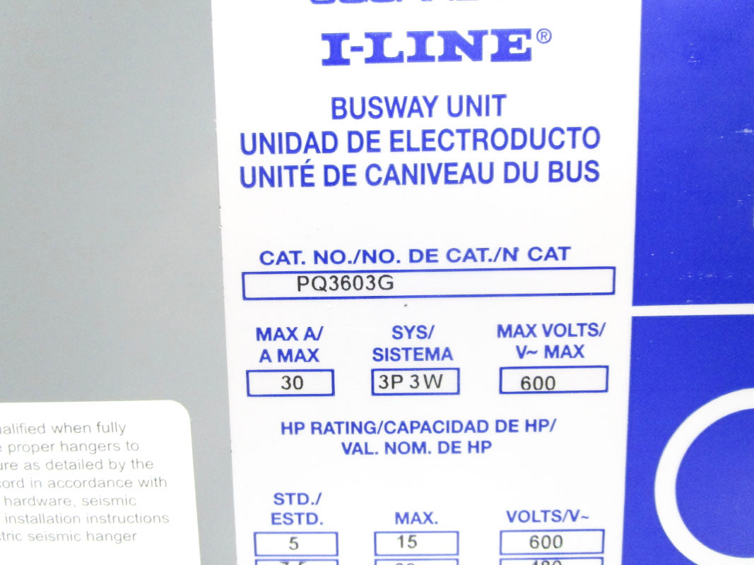 SQUARE D PQ3603G 600VAC 30A NSNP