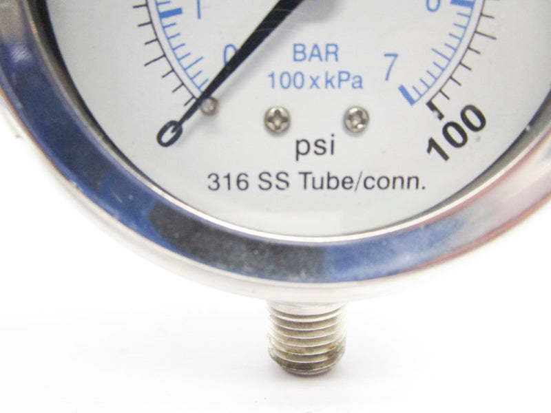 GAUGE SEC-301LFW-254E 0-100PSI NSMP