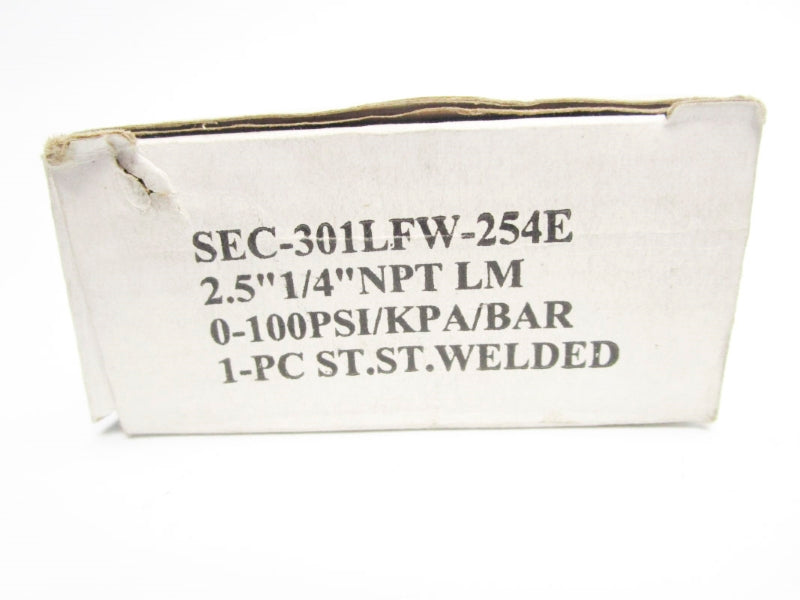 GAUGE SEC-301LFW-254E 0-100PSI NSMP