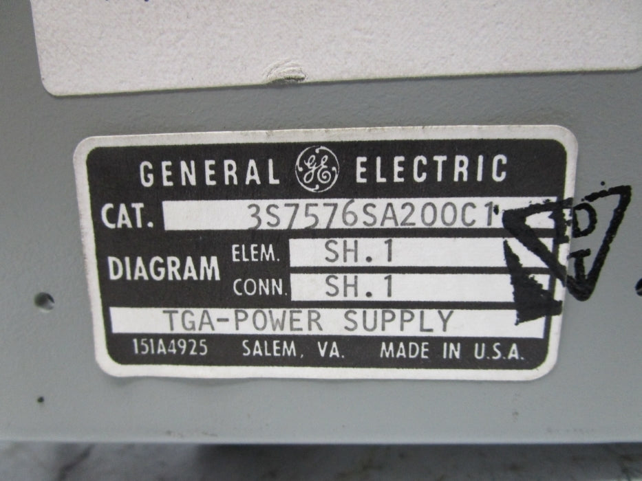 GENERAL ELECTRIC 3S7576SA200C1 UNMP