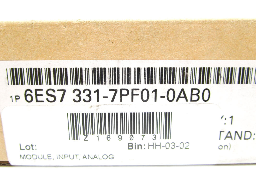 SIEMENS 6ES7331-7PF01-0AB0 NSFS