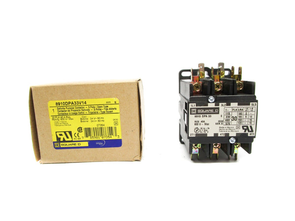 SQUARE D 8910DPA33V14 SER. B 24V 40A NSMP