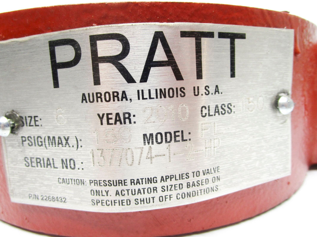 PRATT FL 6" 150PSI UNMP