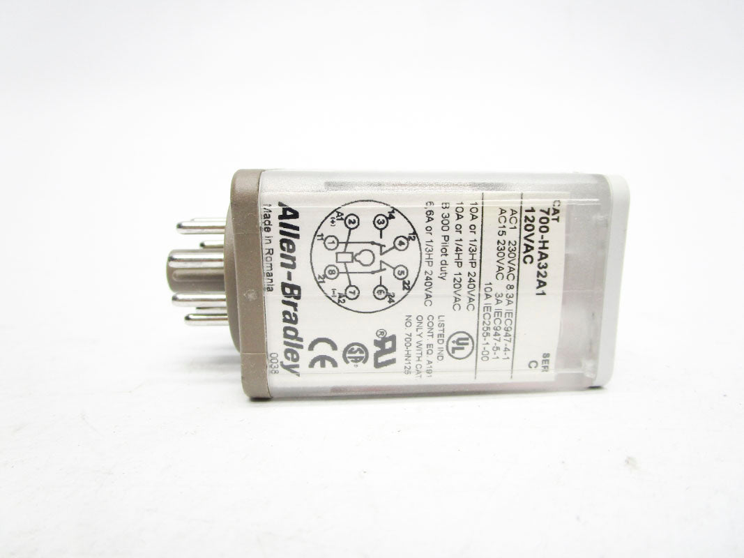 ALLEN BRADLEY 700-HA32A1 SER. C 120VAC 10A (WH) NSMP