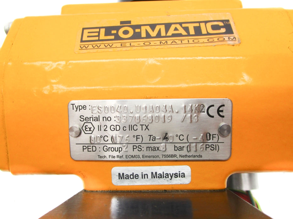EL-O-MATIC ES0040.U1A04A.14K2 116PSI NSNP
