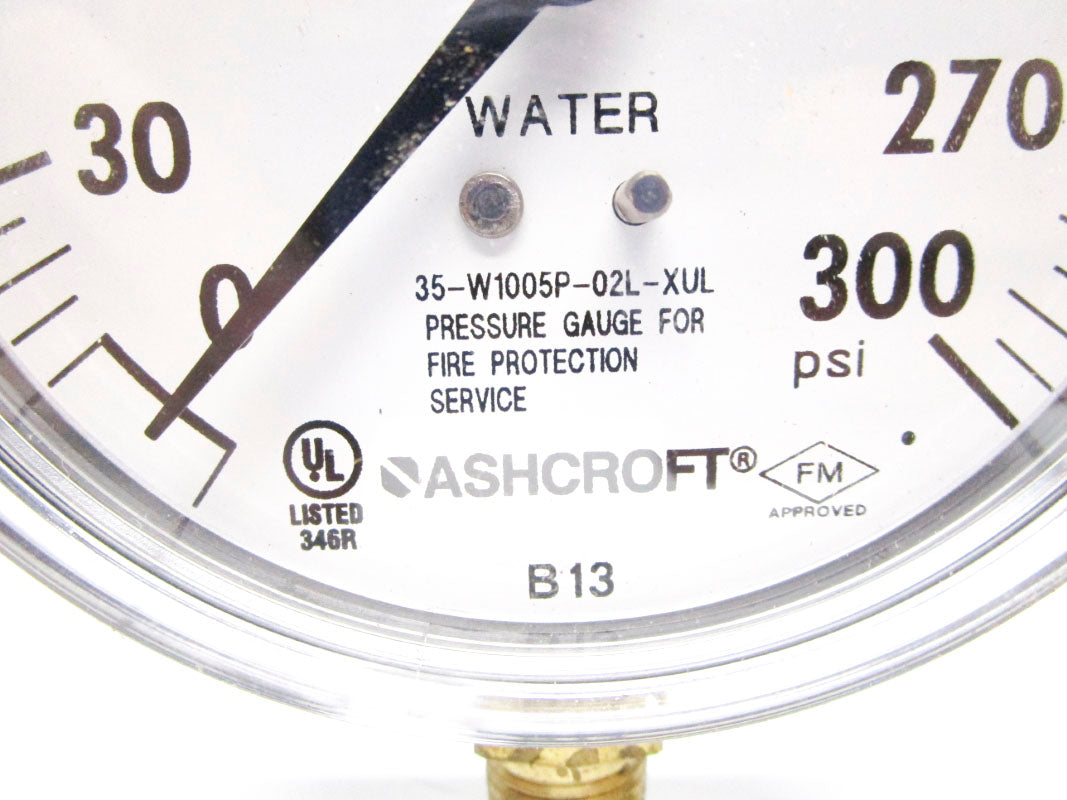 ASHCROFT 35W1005PH02LXUL300# 0/300PSI 3-1/2"  NSMP