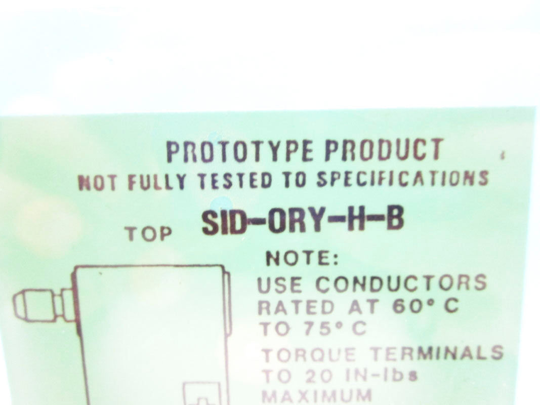 MICRO SWITCH SID-ORY-H-B UNMP