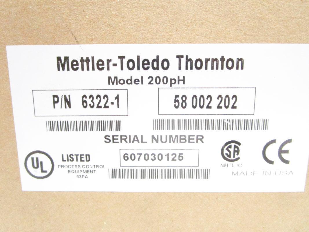 METTLER TOLEDO THORNTON 200PH 90-130VAC 125A NSMP