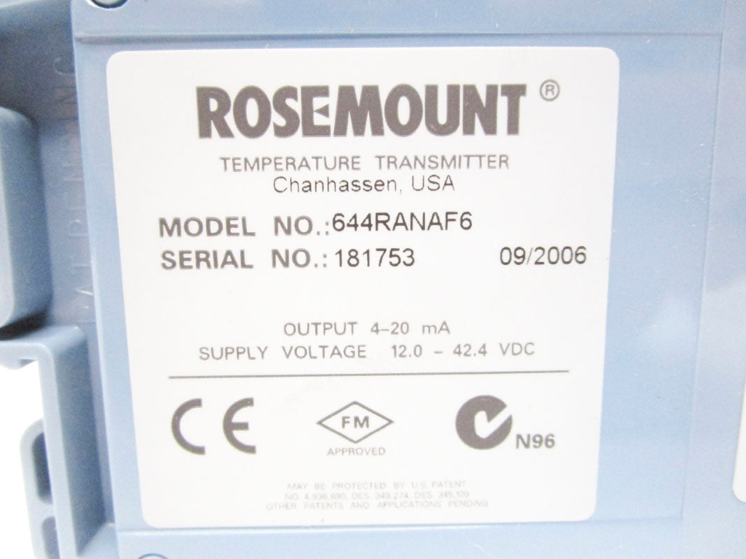 ROSEMOUNT 644RANAF6 12.0-42.4V NSMP