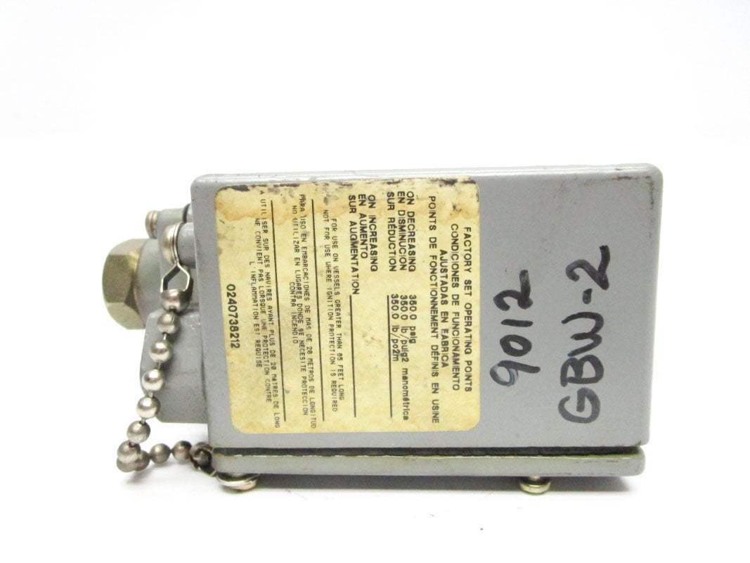 SQUARE D 9012GBW-2 SER. C 200PSI UNMP