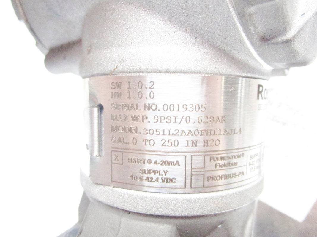 ROSEMOUNT 3051L2AA0FH11AJL4 10.5-42.4VDC 9PSI NSNP