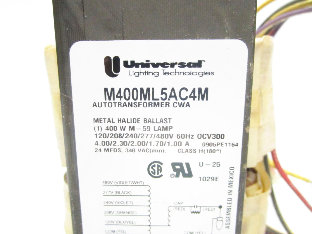 UNIVERSAL LIGHTING M400ML5AC4M-500K 480VAC 1.0A NSMP