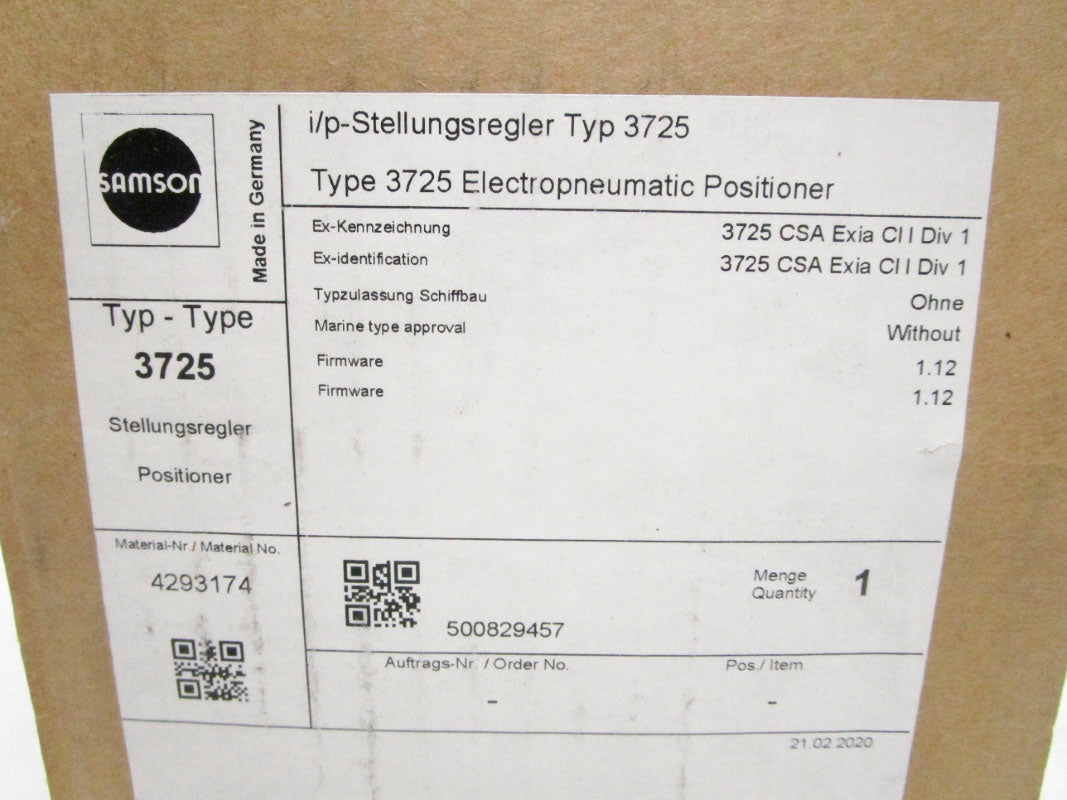 SAMSON 3725 105PSI NSMP