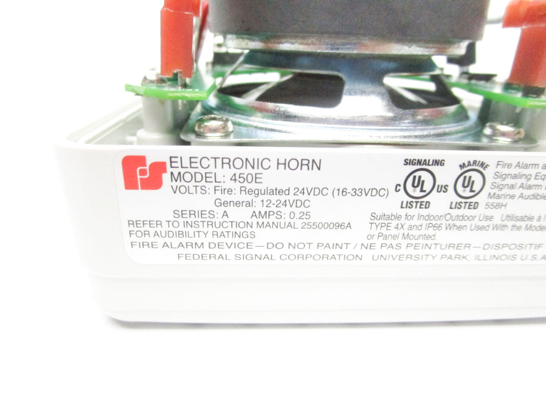 FEDERAL SIGNAL 450E-024 SER. A 12-24VDC 0.25A NSMP